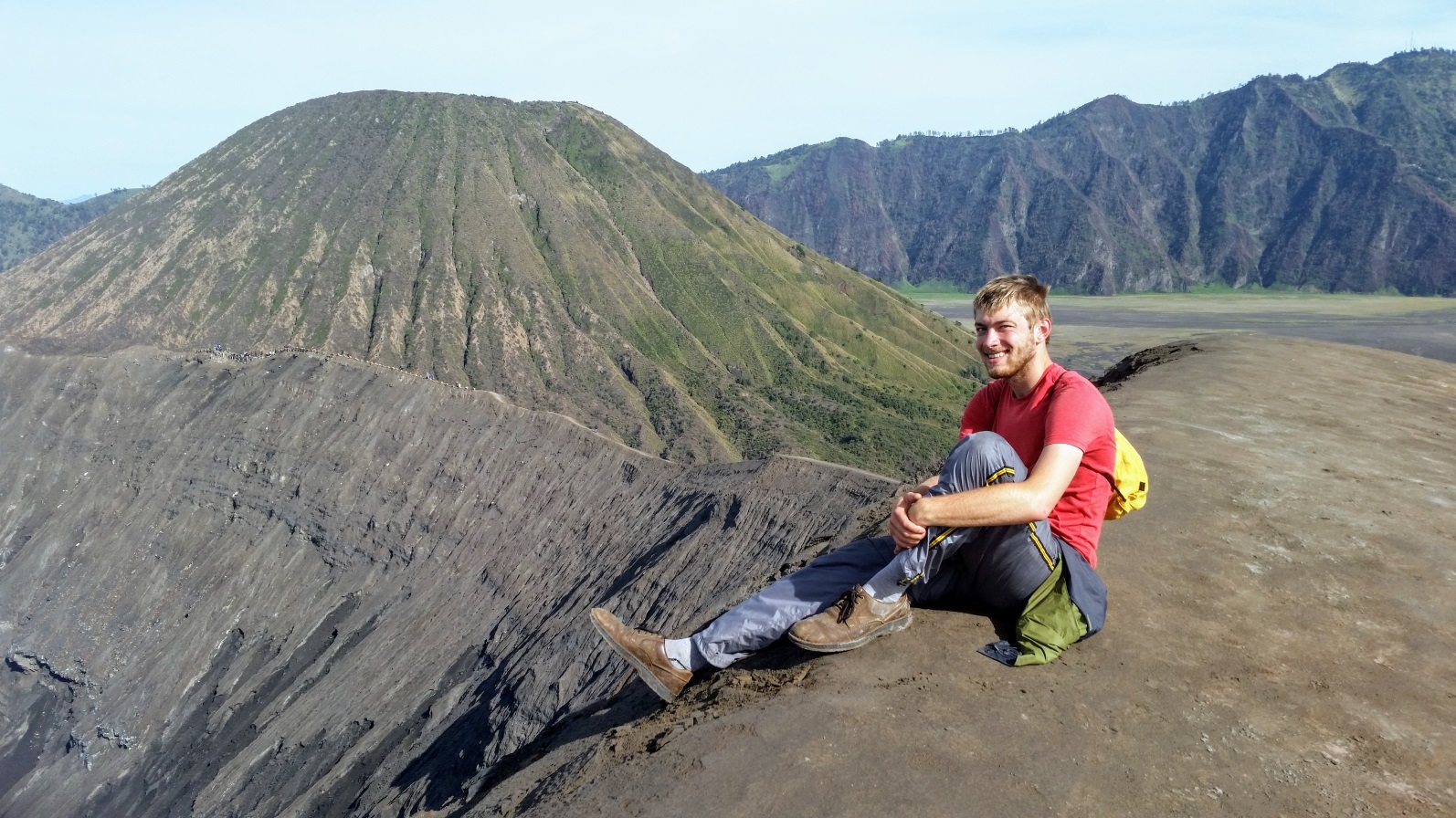 Me on the edge of a volcano!